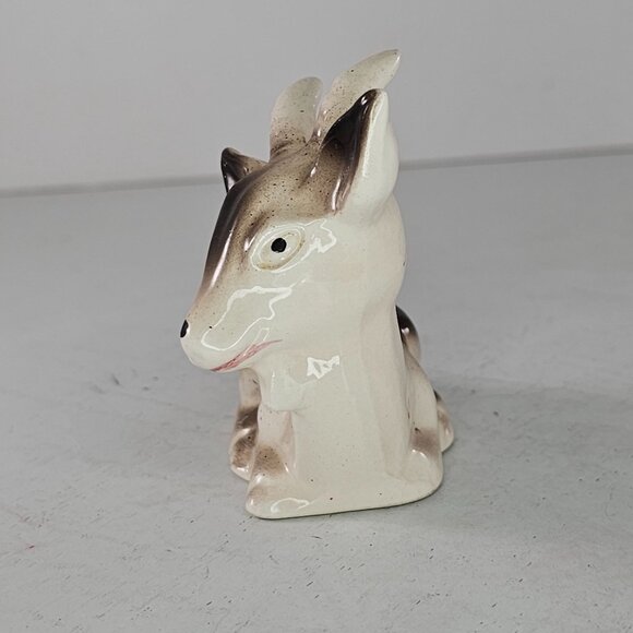 Vintage Ceramic Goat Figurine Lying Down Japan - Picture 3 of 9